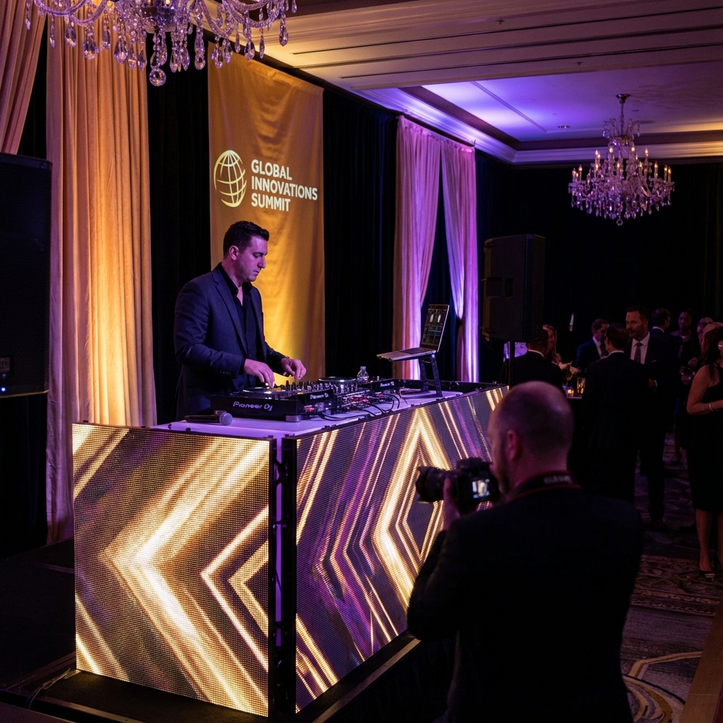 DJ em evento corporativo